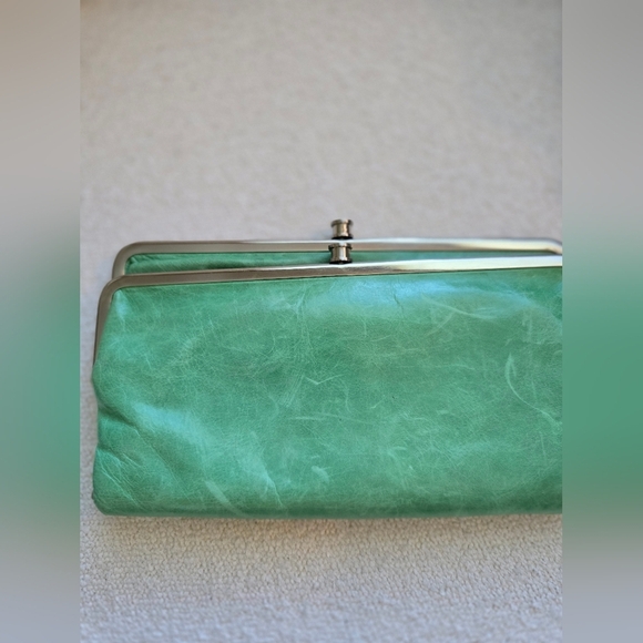HOBO International, Lauren Clutch Wallet, Light Clover Green - Picture 2 of 8